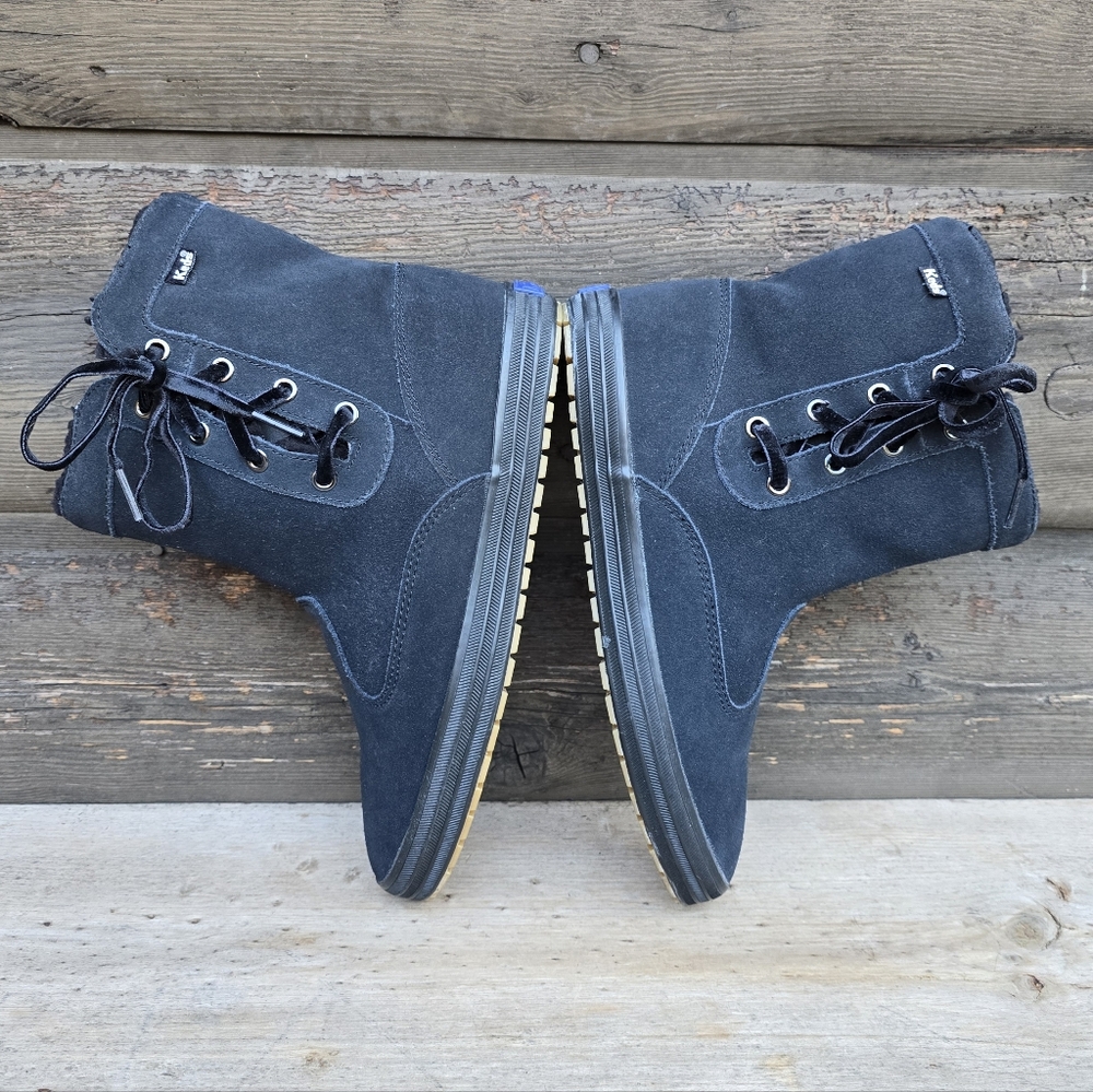 Keds NEW Sunny Side Cozy Suede Shearling-Lined Cabincore Ankle Boots 9M - Picture 10 of 16